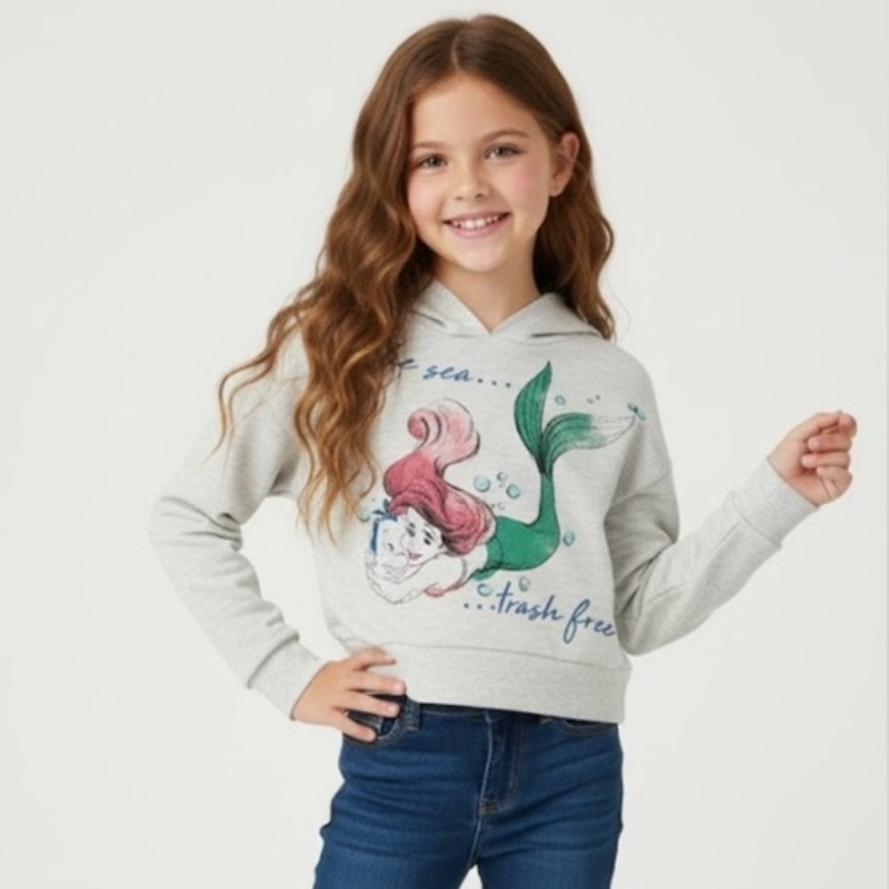 2 items- NWOT- Disney The Little Mermaid Graphic Hoodie- with puzzle